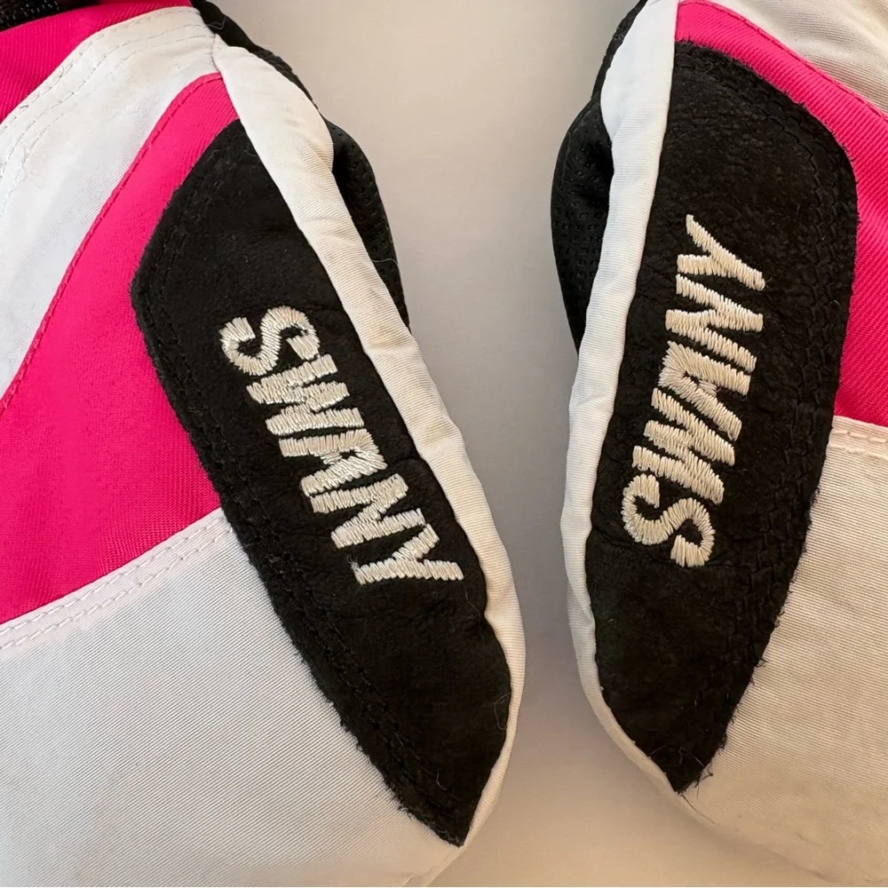 SWANY Junior S 5-6 X-OVER Mittens Gloves White Black Pink Snow Ski‎ Winter Warm